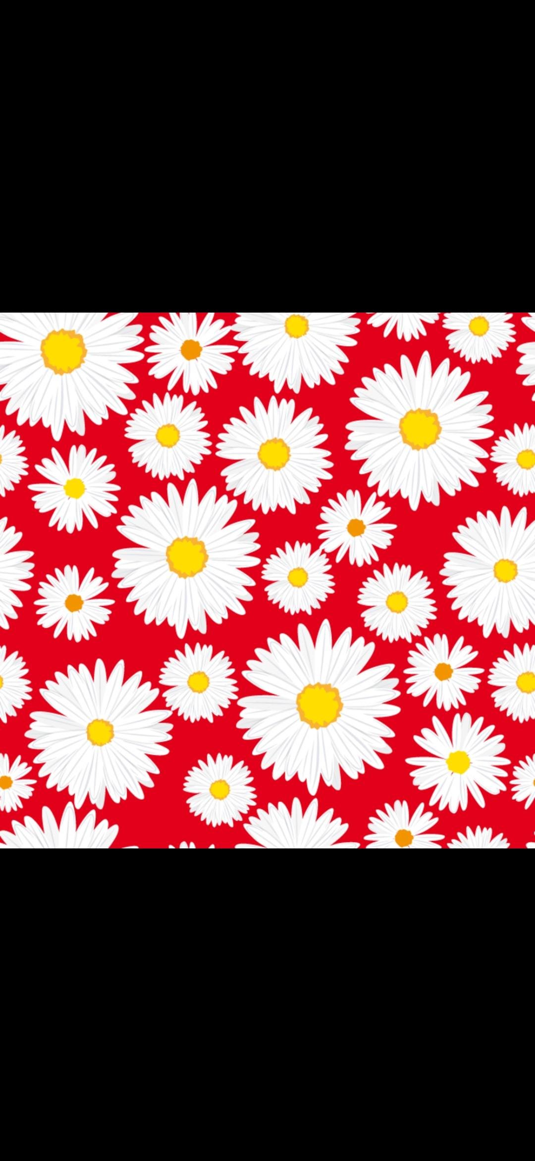 Large Daisies Red (83)